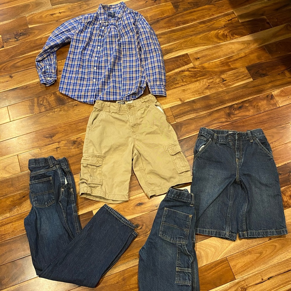 Lot of 3 Oshkosh & Polo youth boy medium 10-12 lot